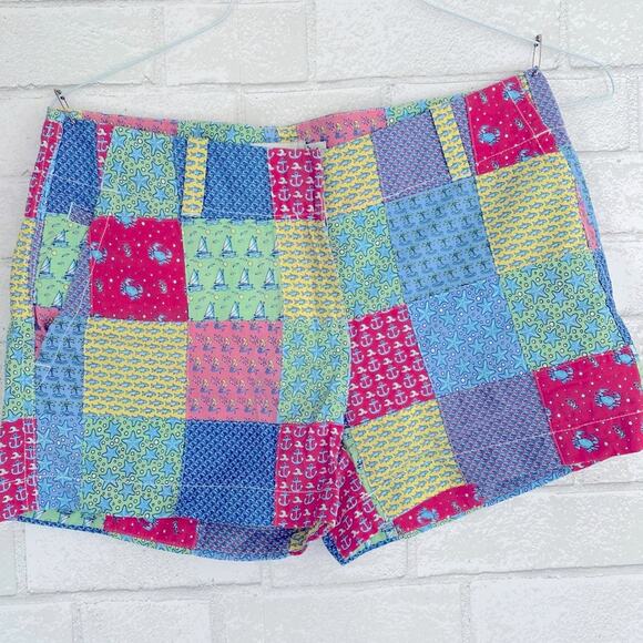 Vineyard Vines 3 1/2 Inch Original Patchwork Every Day Shorts sz 2 - Picture 1 of 8